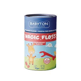 Babyton Magic Floss Çilek Aromalı 30 Adet Çocuklar İçin Diş İpi