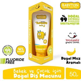 Babyton Muz 50 gr Organik Diş Macunu