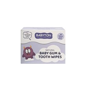 Babyton Natural Baby Gum Tooth Wipes Bebekler İçin 25 Adet Diş ve Damak Temizleme Mendili