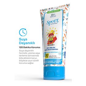 Babyton Suya Dayanıklı 100 ml Bebek ve Çocuklar İçin Güneş Koruyucu Krem