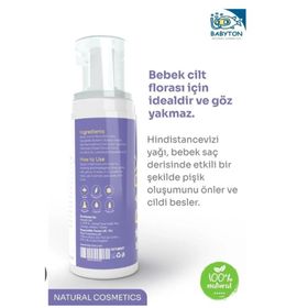 Babyton Yenidoğan 150 ml Doğal ve Organik Köpük Şampuanı