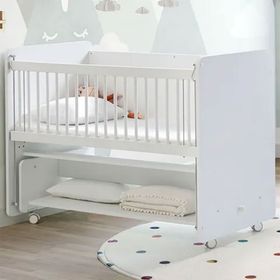 Babywhen 60x120 cm Asansörlü Raflı Beşik