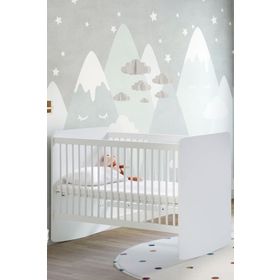 Babywhen BW1020 Pratik Kademeli Bebek 60x120 cm Beyaz Beşik