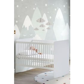 Babywhen BW1020 Pratik Kademeli Bebek 60x120 cm Beyaz Beşik