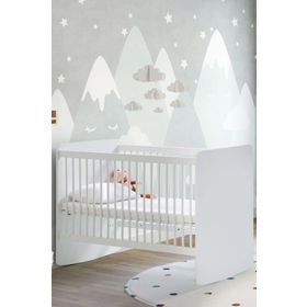 Babywhen BW1020 Pratik Kademeli Bebek 60x120 cm Beyaz Beşik