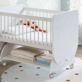 Babywhen BW1030 Sallanır Sepet Bebek 50x90 cm Beyaz Beşik