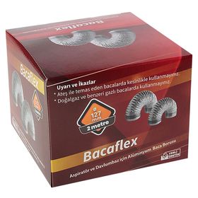 Bacaflex Alüminyum 127 mm 2 mt Baca Borusu