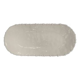 Baci Milano 53x24 cm Kahverengi Joke Table&Kitchen Melamin Oval Servis Tabağı