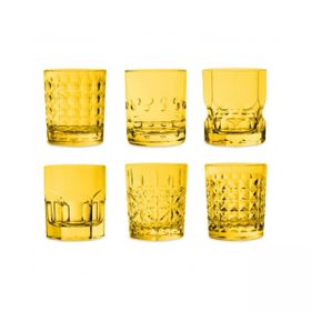 Baci Milano Crystal Touch 6'lı 300 ml Sarı Bardak Seti
