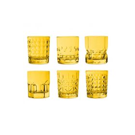 Baci Milano Crystal Touch 6'lı 300 ml Sarı Bardak Seti