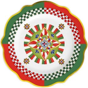 Baci Milano Dolce Vita 6'lı Geometries 27 cm Servis Tabağı