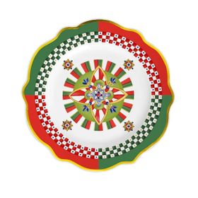 Baci Milano Dolce Vita 6'lı Geometries 27 cm Servis Tabağı