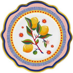Baci Milano Dolce Vita 6'lı Limon 27 cm Servis Tabağı
