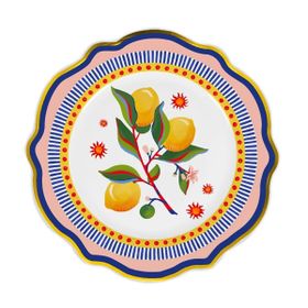 Baci Milano Dolce Vita 6'lı Limon 27 cm Servis Tabağı
