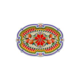 Baci Milano Dolce Vita Oval 50 cm Melamin Servis Tabağı