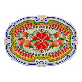 Baci Milano Dolce Vita Oval 50 cm Melamin Servis Tabağı