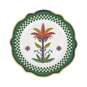 Baci Milano Dolce Vita Palmiye Ağacı 27 cm Desenli Yemek Tabağı