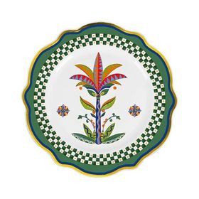 Baci Milano Dolce Vita Palmiye Ağacı 27 cm Desenli Yemek Tabağı
