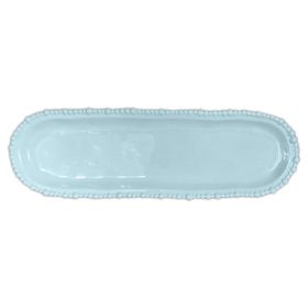 Baci Milano Joke Table Kitchen 13x44 cm Aqua Melamin Oval Servis Tabağı