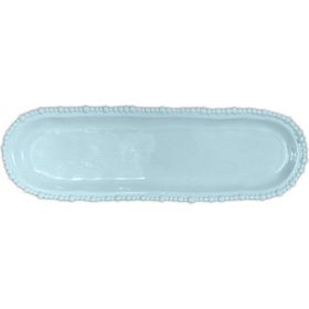 Baci Milano Joke Table Kitchen 13x44 cm Aqua Melamin Oval Servis Tabağı