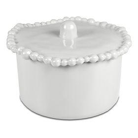 Baci Milano Joke Table Kitchen Melamin 11x11 cm Beyaz Bisküvi Kavanozu