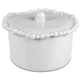 Baci Milano Joke Table Kitchen Melamin 11x11 cm Beyaz Bisküvi Kavanozu