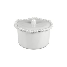 Baci Milano Joke Table Kitchen Melamin 11x11 cm Beyaz Bisküvi Kavanozu