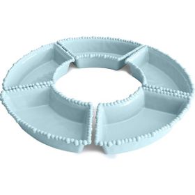Baci Milano Joke Table-Kitchen Melamin 5'li Aqua Meze Tabağı