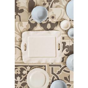 Baci Milano Joke Table Kitchen Melamin Beyaz Dikdörtgen Tepsi