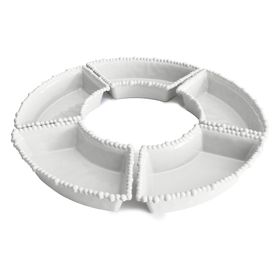 Baci Milano Joke Table&Kitchen Melamin 5'li Beyaz Meze Tabağı