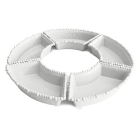 Baci Milano Joke Table&Kitchen Melamin 5'li Beyaz Meze Tabağı