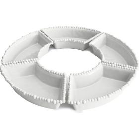 Baci Milano Joke Table&Kitchen Melamin 5'li Beyaz Meze Tabağı