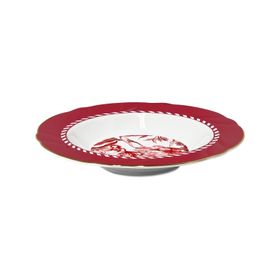Baci Milano Le Rouge 21 cm Porselen Çorba Tabağı