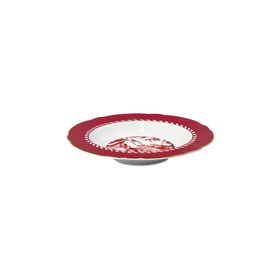 Baci Milano Le Rouge 21 cm Porselen Çorba Tabağı