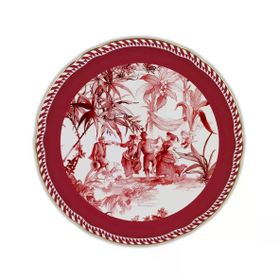 Baci Milano Le Rouge 31 cm Porselen Kek Tabağı