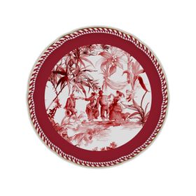 Baci Milano Le Rouge 31 cm Porselen Kek Tabağı