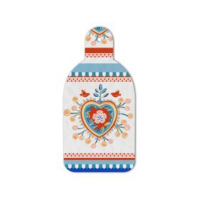 Baci Milano Mamma Mia 16.5x34.5 cm Kalp Desenli Kesme Tahtası