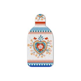 Baci Milano Mamma Mia 16.5x34.5 cm Kalp Desenli Kesme Tahtası