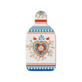 Baci Milano Mamma Mia 16.5x34.5 cm Kalp Desenli Kesme Tahtası