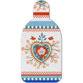 Baci Milano Mamma Mia 16.5x34.5 cm Kalp Desenli Kesme Tahtası