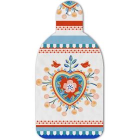 Baci Milano Mamma Mia 16.5x34.5 cm Kalp Desenli Kesme Tahtası