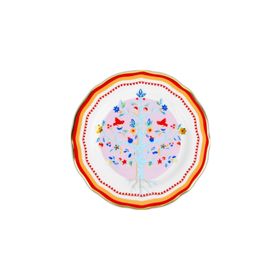 Baci Milano Mamma Mia 16 cm Ağaç Desenli Tatlı Tabağı