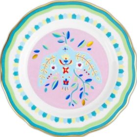 Baci Milano Mamma Mia 16 cm Kuş Desenli Tatlı Tabağı