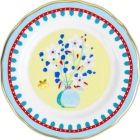 Baci Milano Mamma Mia 16 cm Vazo Desenli Tatlı Tabağı