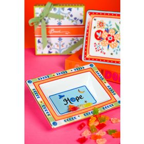 Baci Milano Mamma Mia 19.5x15.5 cm Hope Yazılı Dikdörtgen Tabak