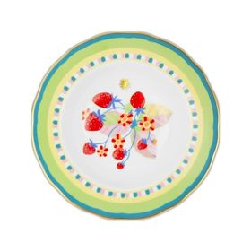 Baci Milano Mamma Mia 22 cm Çilek Desenli Tabak