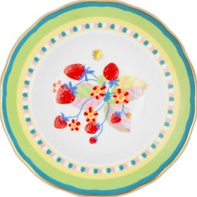 Baci Milano Mamma Mia 22 cm Çilek Desenli Tabak