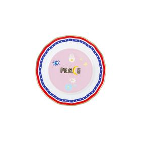 Baci Milano Mamma Mia 22 CM Peace Yazılı Tabak