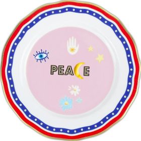 Baci Milano Mamma Mia 22 CM Peace Yazılı Tabak
