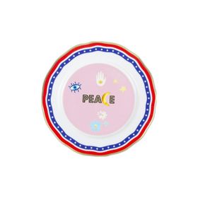 Baci Milano Mamma Mia 22 CM Peace Yazılı Tabak